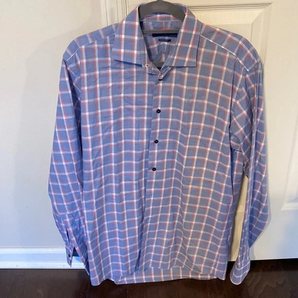 lipson dress shirts Mens Lipson Nucare Long Sleeve Button Up Dress Shirt 15 1/2